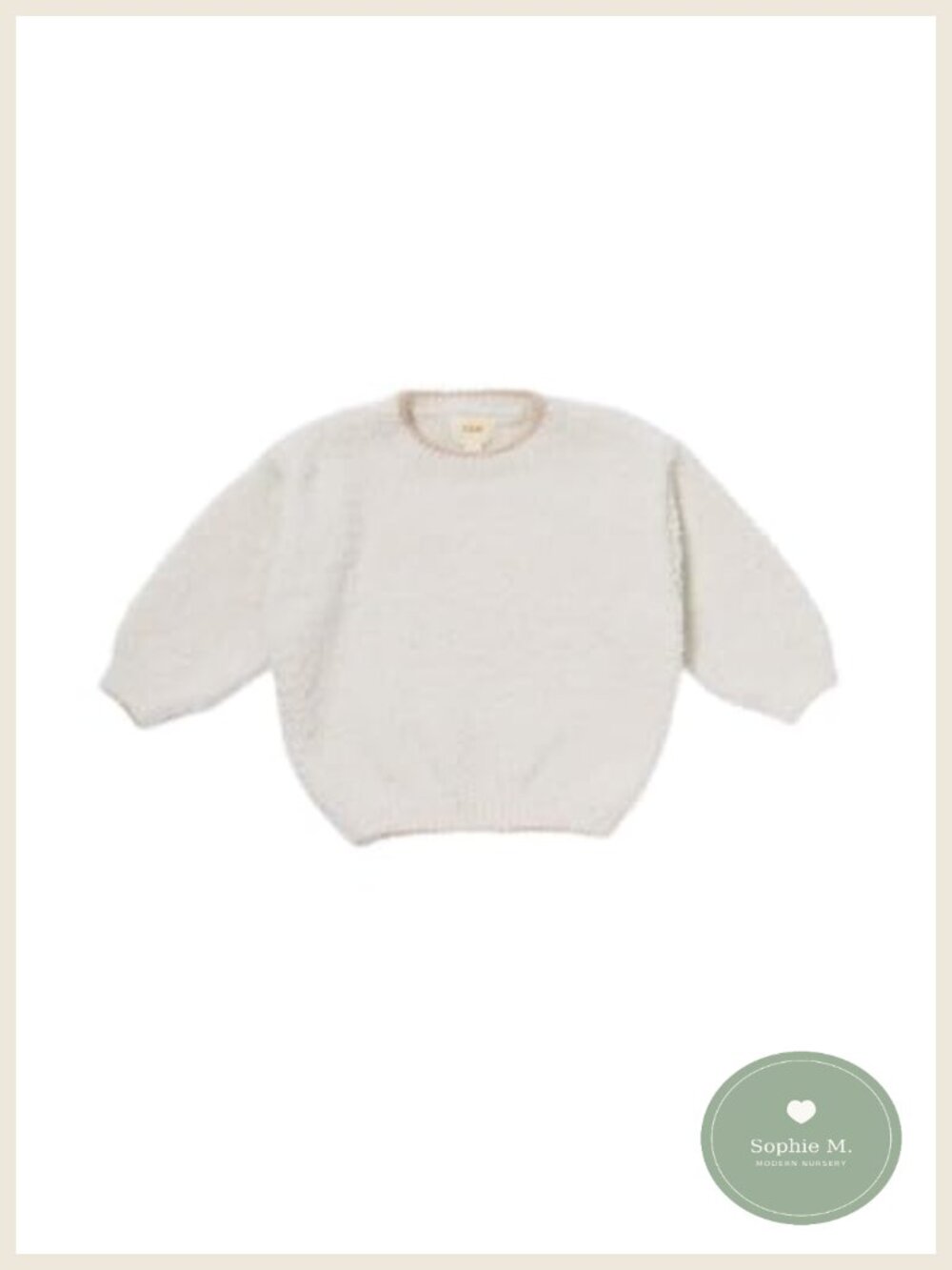 Unisex Baby Toddler Fuzzy Sweater Long Sleeve Wide Boxy Fit Pullover